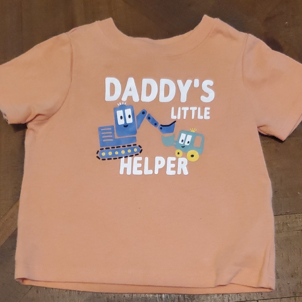 🐻   Garanimals Orange Short Sleeve Tee Daddy's Little Helper